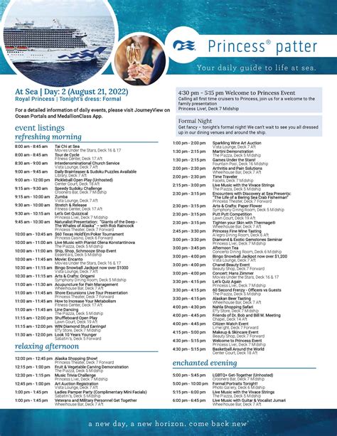 princess wenonah schedule|princess wenonah cruise line.